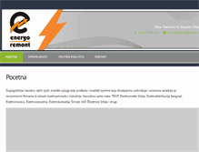 Tablet Screenshot of energoremont-doo.com